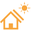 Icône panneaux solaires thermiques